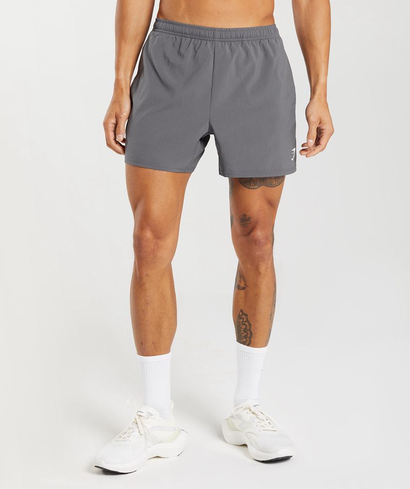 Men's Gymshark Arrival 5" Shorts Grey | USA 6247-KFEIX