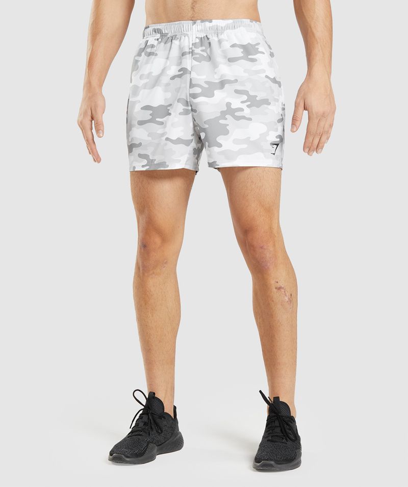 Men's Gymshark Arrival 5" Shorts Light Grey | USA 7892-YRGMQ