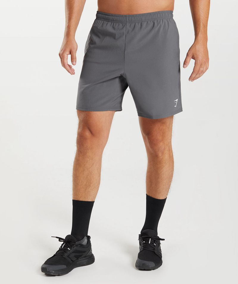 Men's Gymshark Arrival 7" Shorts Grey | USA 4107-BRWIJ