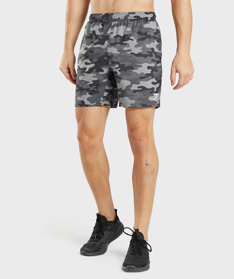 Men's Gymshark Arrival Shorts Grey | USA 6789-CILPE