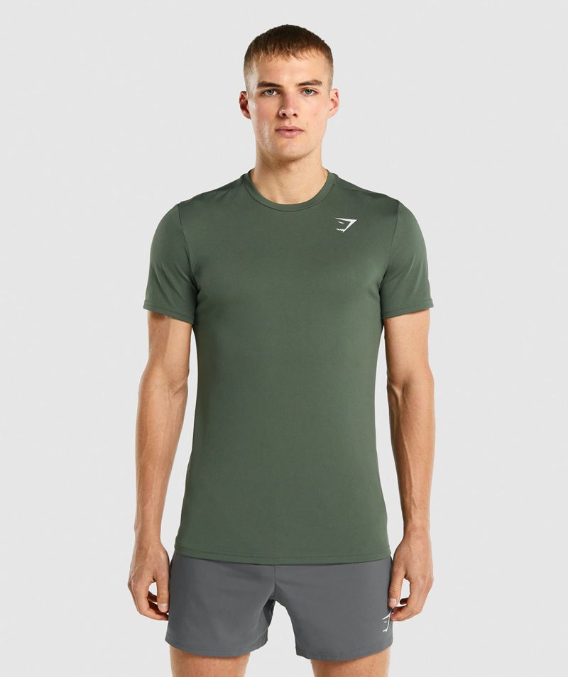 Men's Gymshark Arrival T-Shirts Green | USA 9654-JIRMY