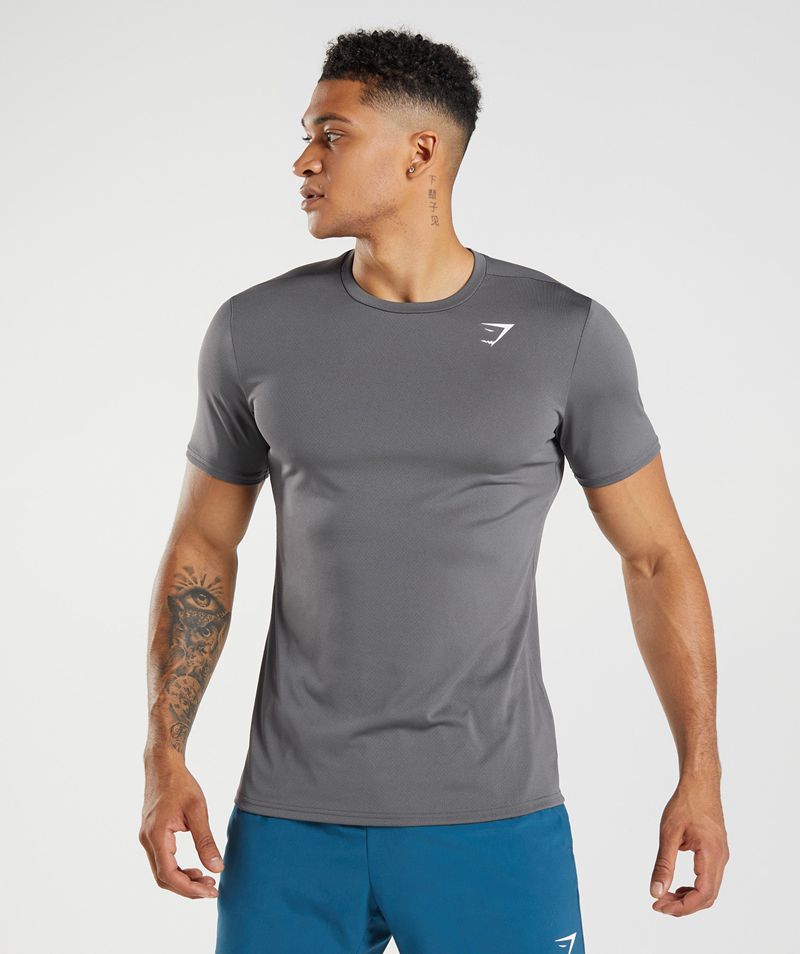 Men's Gymshark Arrival T-Shirts Grey | USA 0914-IUQLE