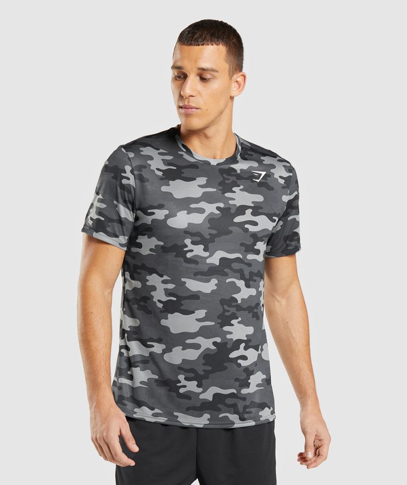 Men's Gymshark Arrival T-Shirts Grey | USA 4562-WVMRK