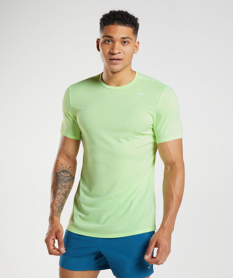 Men's Gymshark Arrival T-Shirts Mint | USA 8760-YFAZI