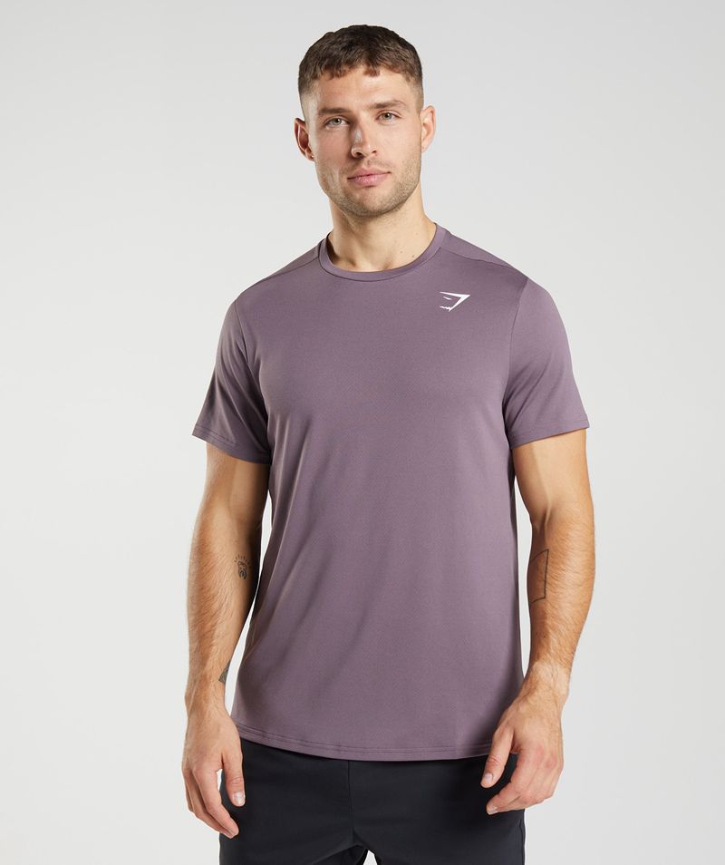 Men's Gymshark Arrival T-Shirts Purple | USA 1968-OPUWV