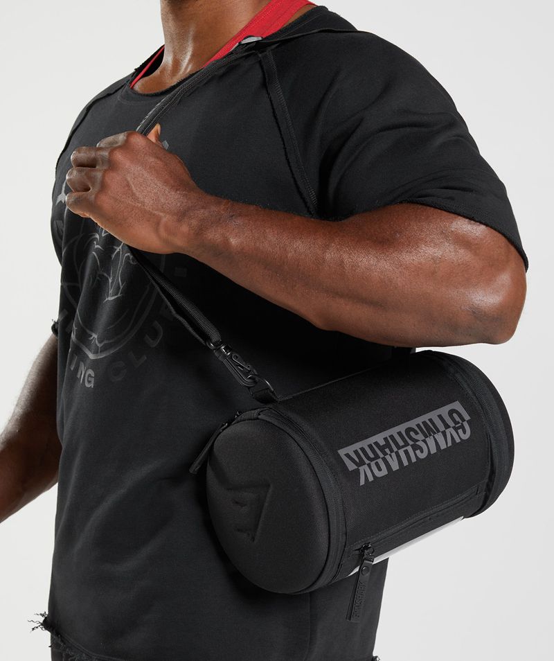 Men's Gymshark Bold Bags Black | USA 6519-HPBWQ