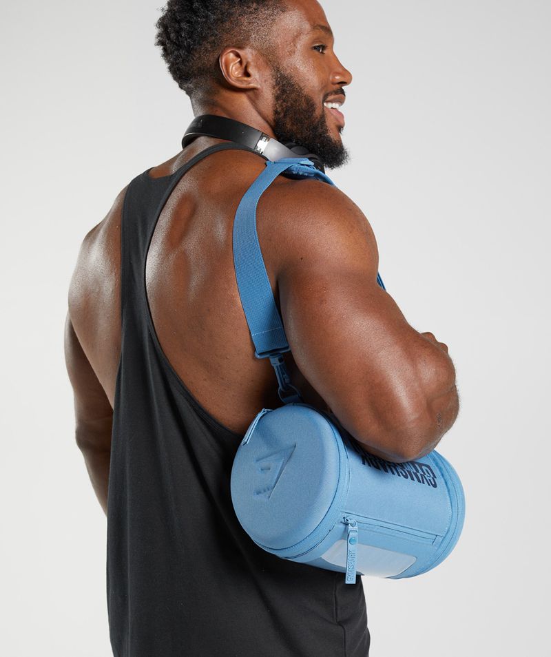 Men's Gymshark Bold Bags Blue | USA 5061-EIMCZ