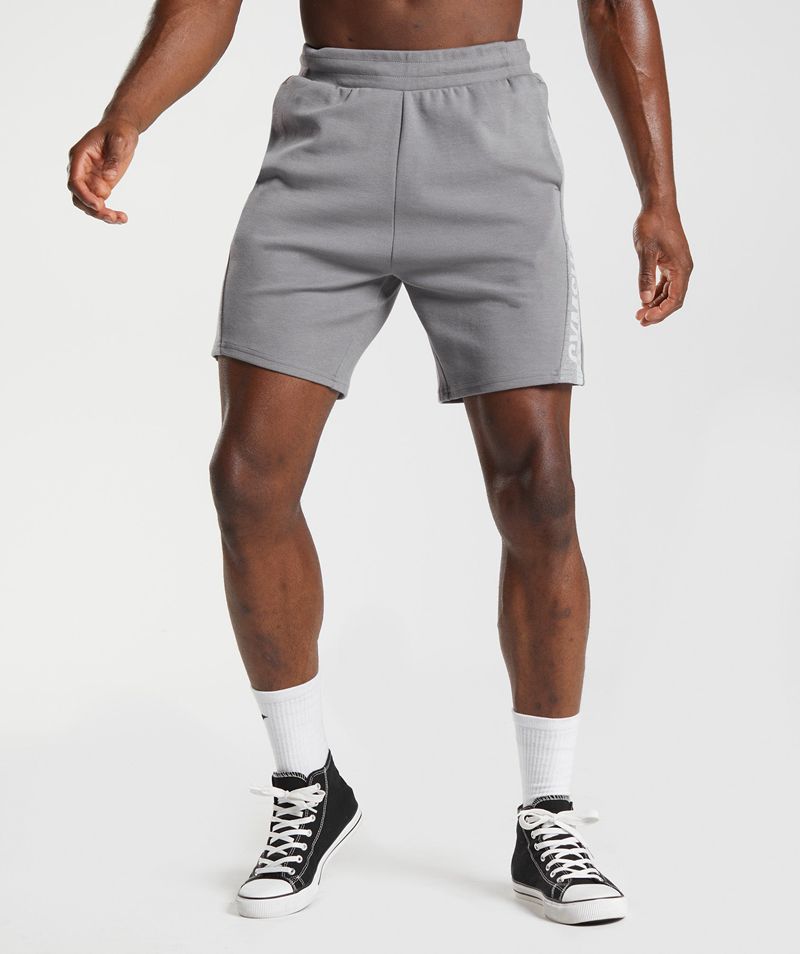 Men's Gymshark Bold React 5" Shorts Grey | USA 6782-OMHDU