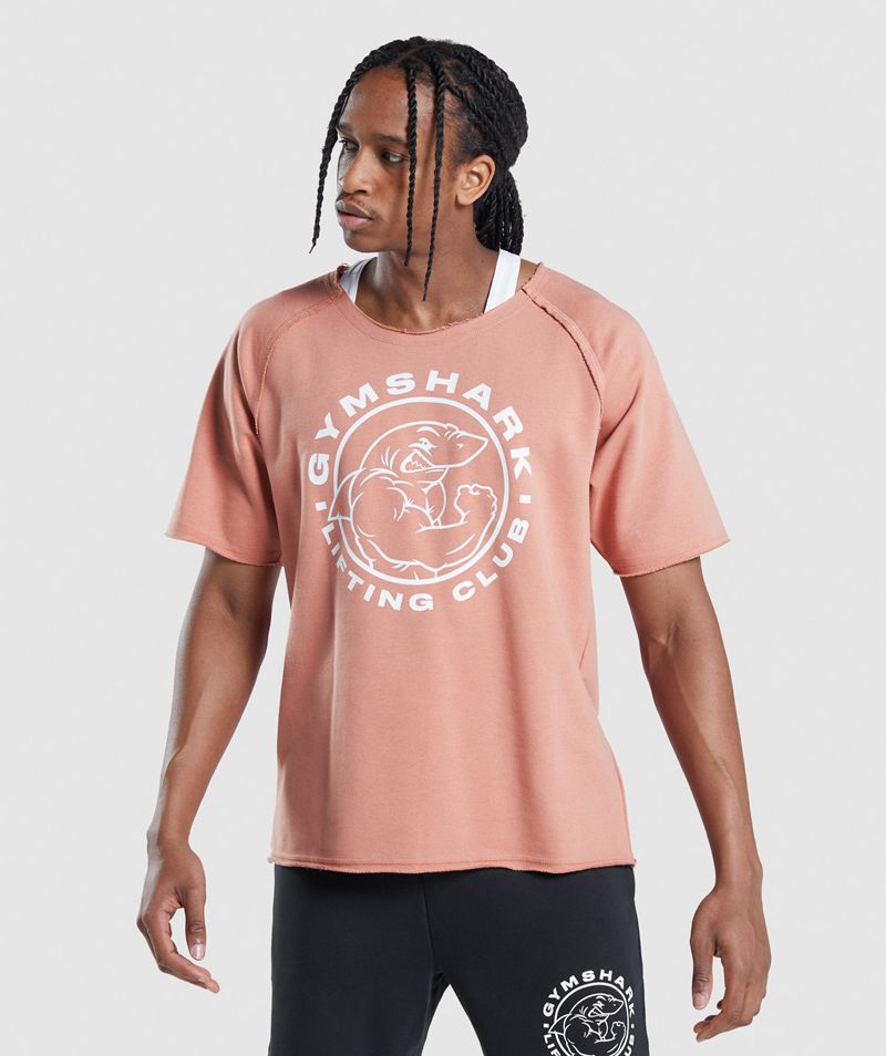 Men's Gymshark Legacy Rag Tops Pink | USA 2578-SFWTK