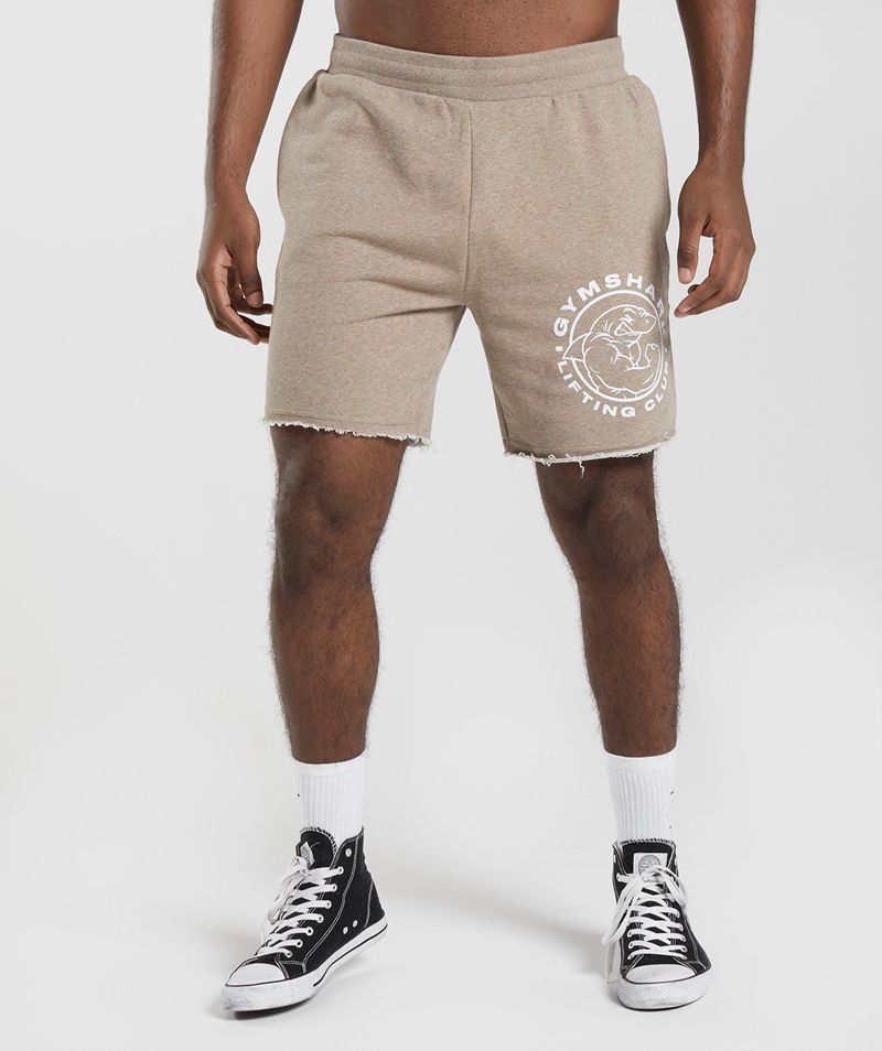 Men's Gymshark Legacy Shorts Beige | USA 5832-XIEYH