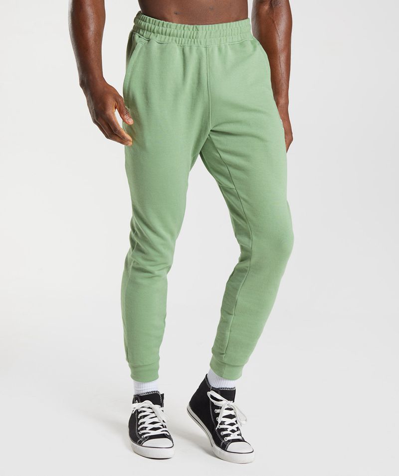 Men's Gymshark React Joggers Green | USA 3761-UKRBP