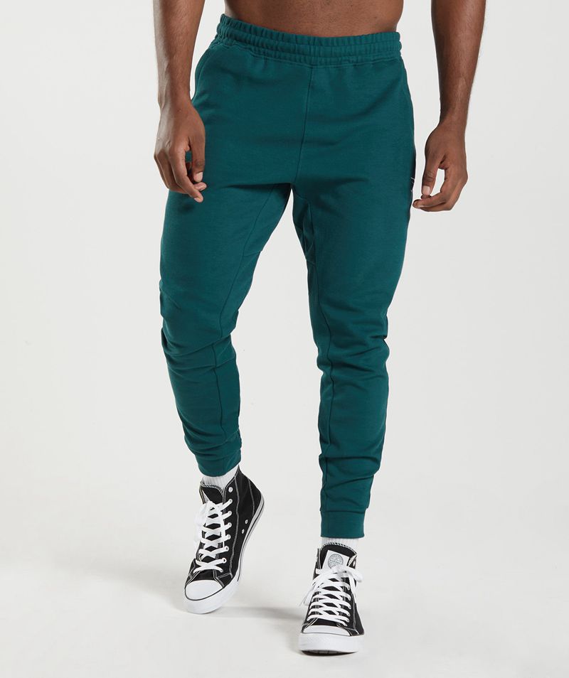 Men's Gymshark React Joggers Turquoise | USA 1380-OGEDZ