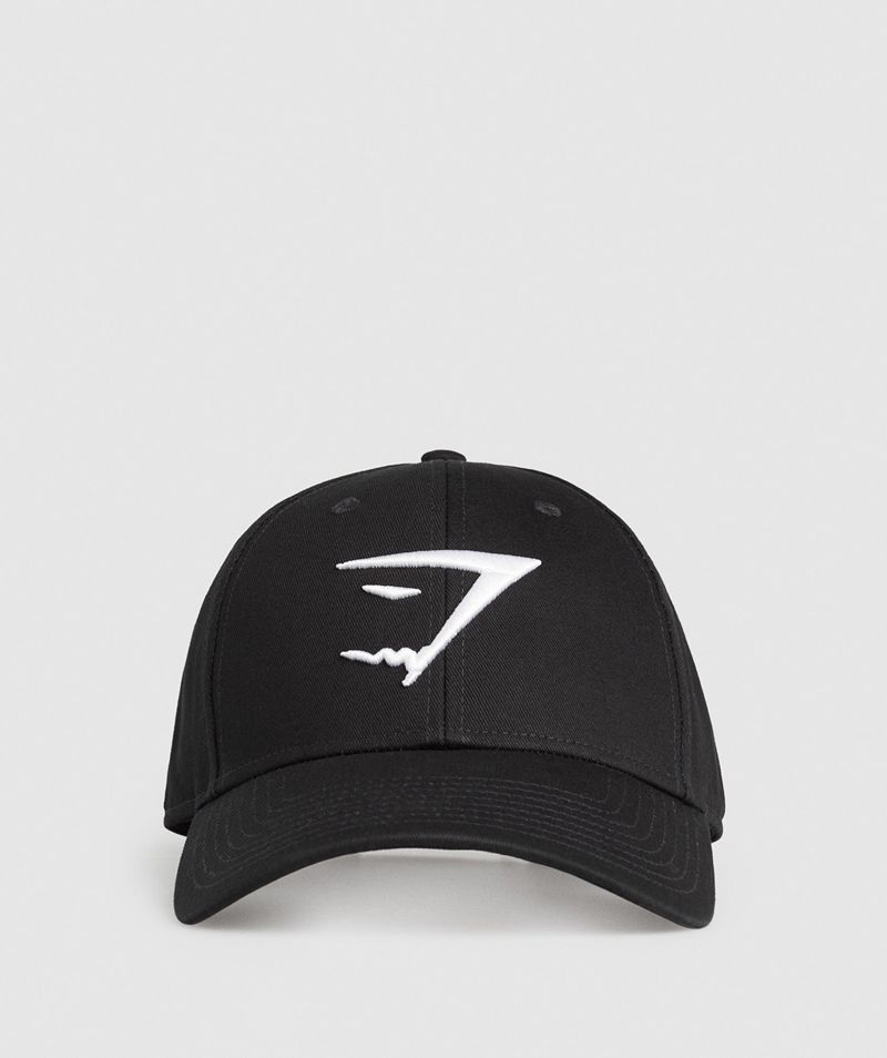 Men's Gymshark Sharkhead Caps Black | USA 9730-ZYXKQ