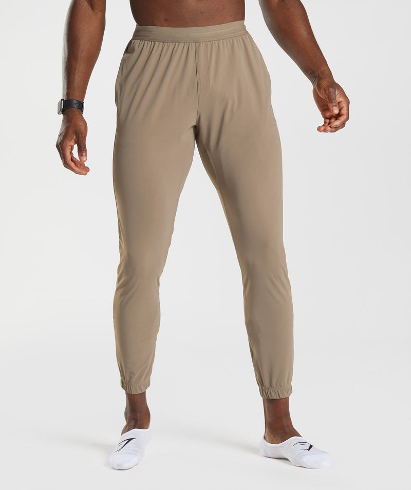 Men's Gymshark Studio Joggers Brown | USA 4259-NMUOR