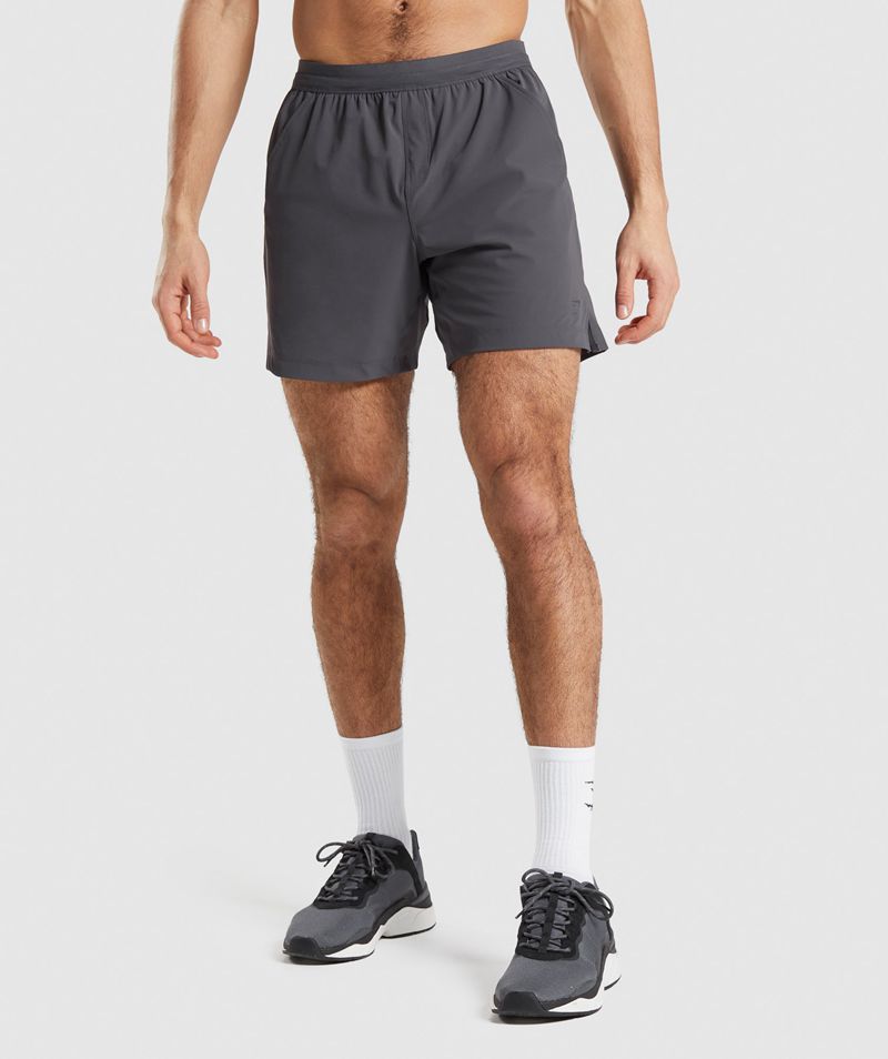 Men's Gymshark Studio Shorts Grey | USA 5671-KNIBU