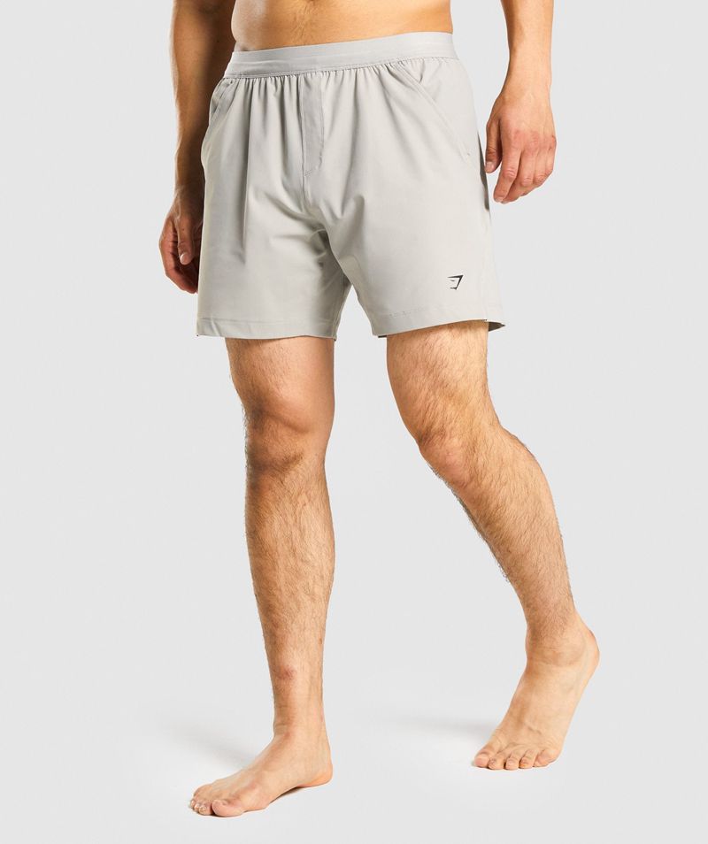 Men's Gymshark Studio Shorts Grey | USA 7205-CATBR