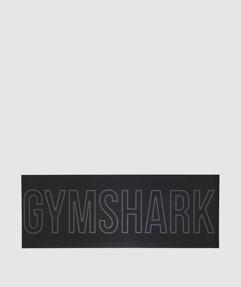 Men's Gymshark Studio Yoga Mats Black | USA 6902-HKJGL