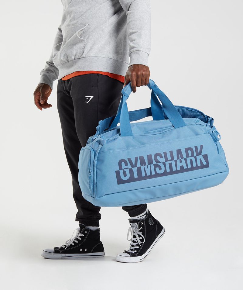 Women's Gymshark Bold Gym Bags Blue | USA 4062-NMJXA