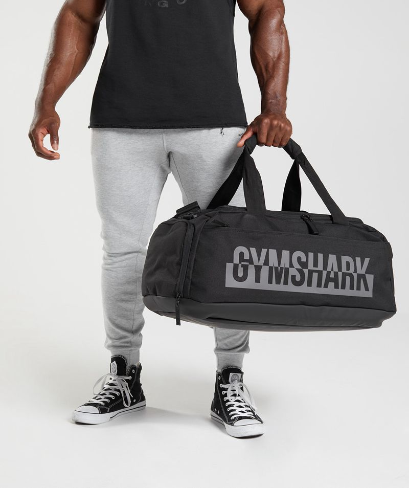 Women's Gymshark Bold Holdall Bags Black | USA 3084-CYKIT