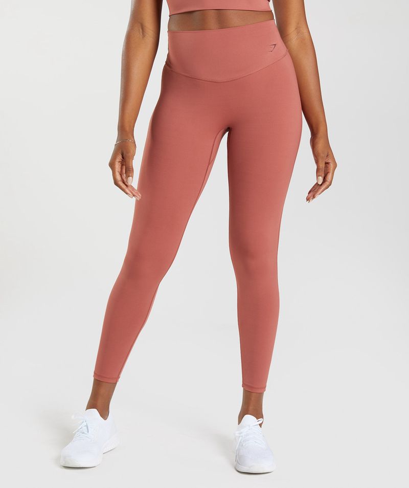 Women's Gymshark Elevate Leggings Rose | USA 4289-PJHBR