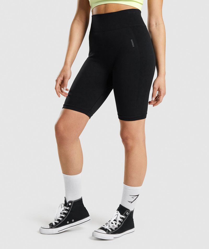 Women's Gymshark Flex Cycling Shorts Black | USA 9230-FRWGJ