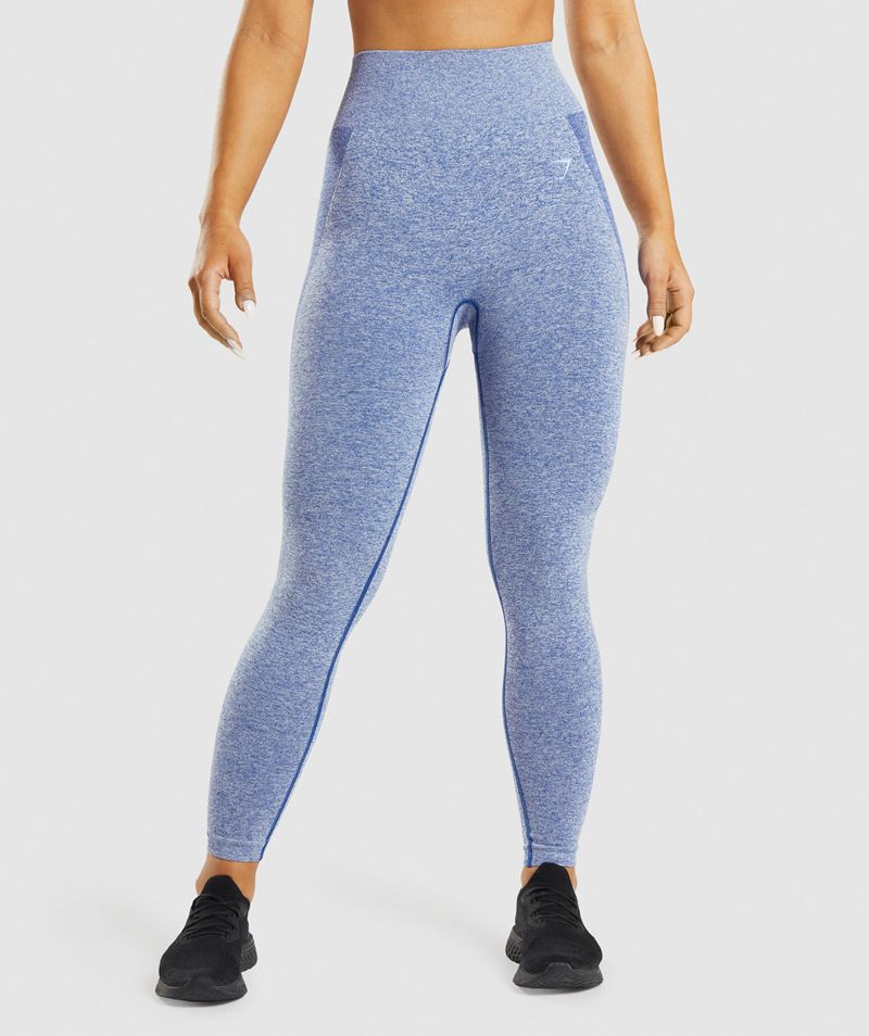 Women's Gymshark Flex High Waisted Leggings Blue | USA 4263-KQNCO