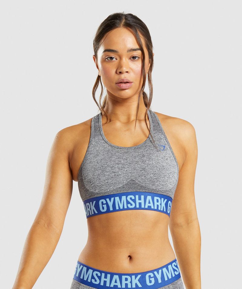 Women's Gymshark Flex Sports Bra Grey | USA 6794-RISTC