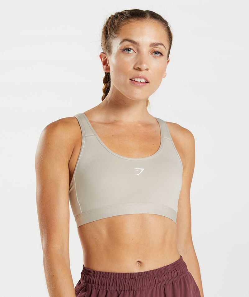 Women's Gymshark Fraction Sports Bra Grey | USA 1863-KZDHY