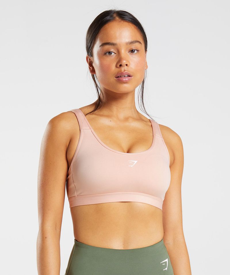 Women's Gymshark Fraction Sports Bra Pink | USA 5714-JBQCS