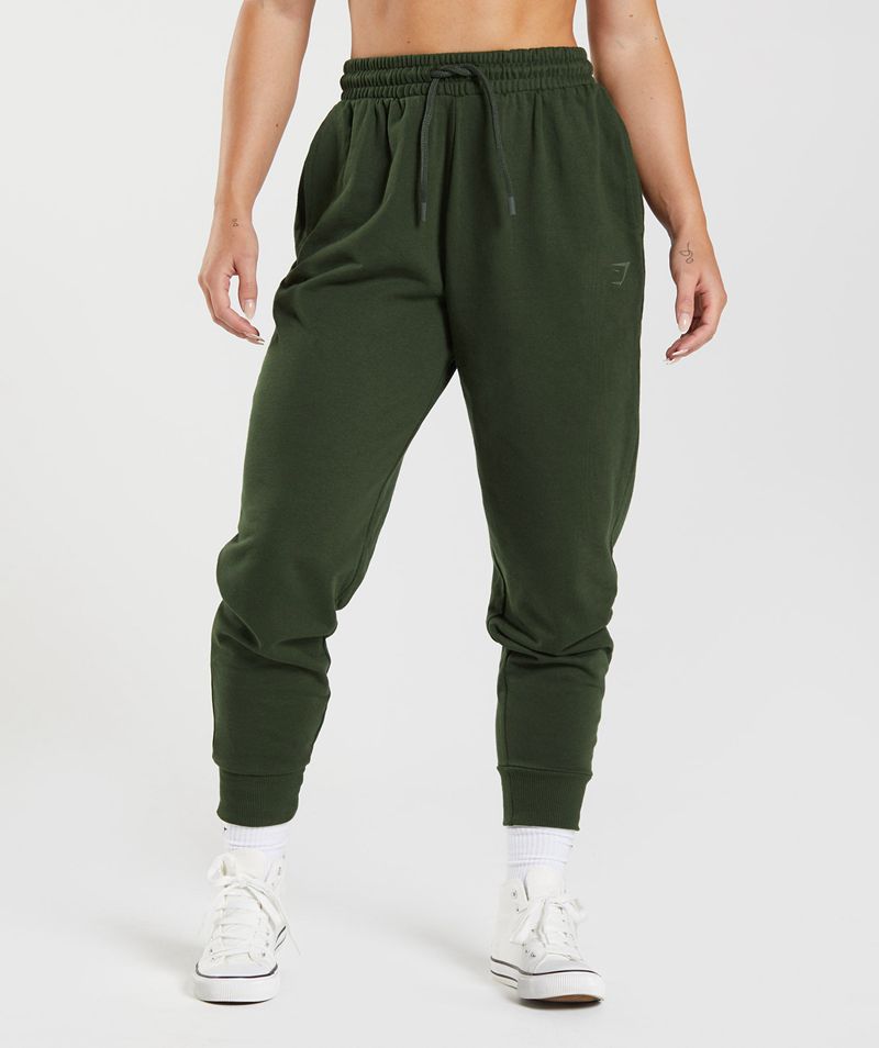 Women's Gymshark Gs Power Joggers Olive | USA 3426-ZTDKW