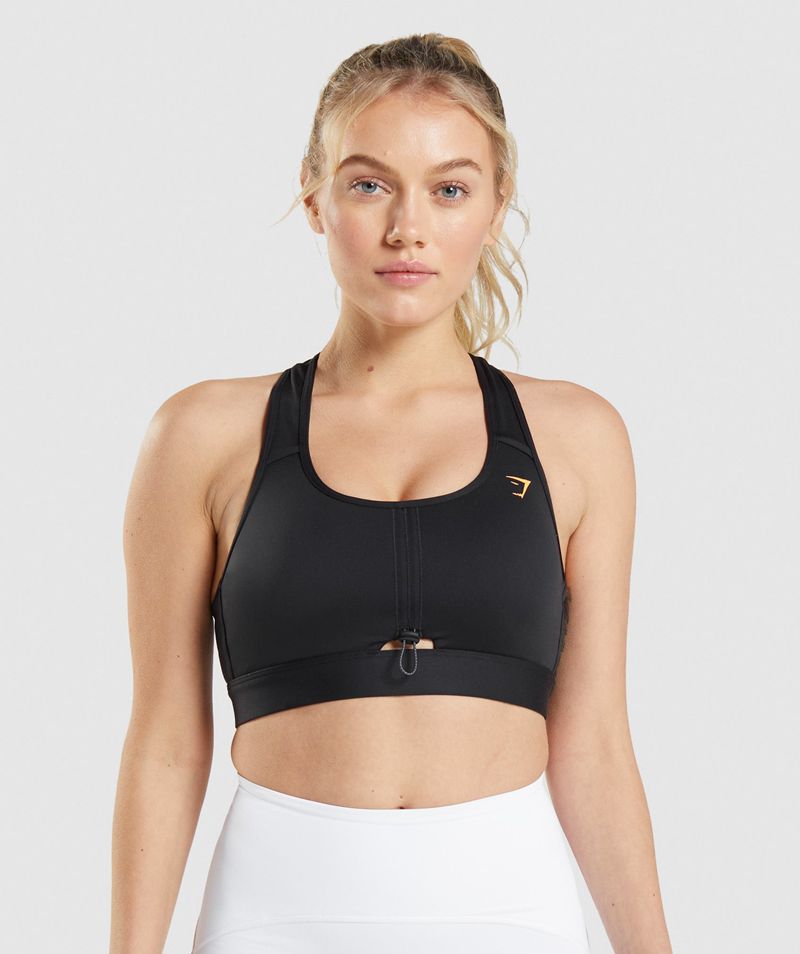 Women's Gymshark Pulse Sports Bra Black | USA 6489-BWCXY