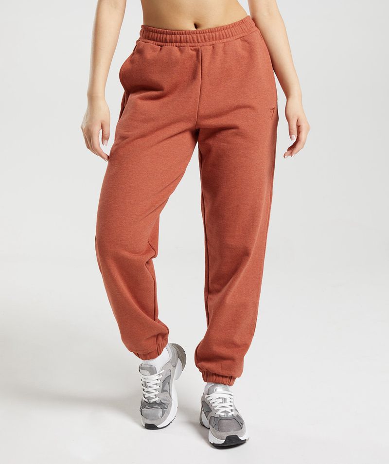 Women's Gymshark Rest Day Sweats Joggers Brown | USA 2601-TOLHJ