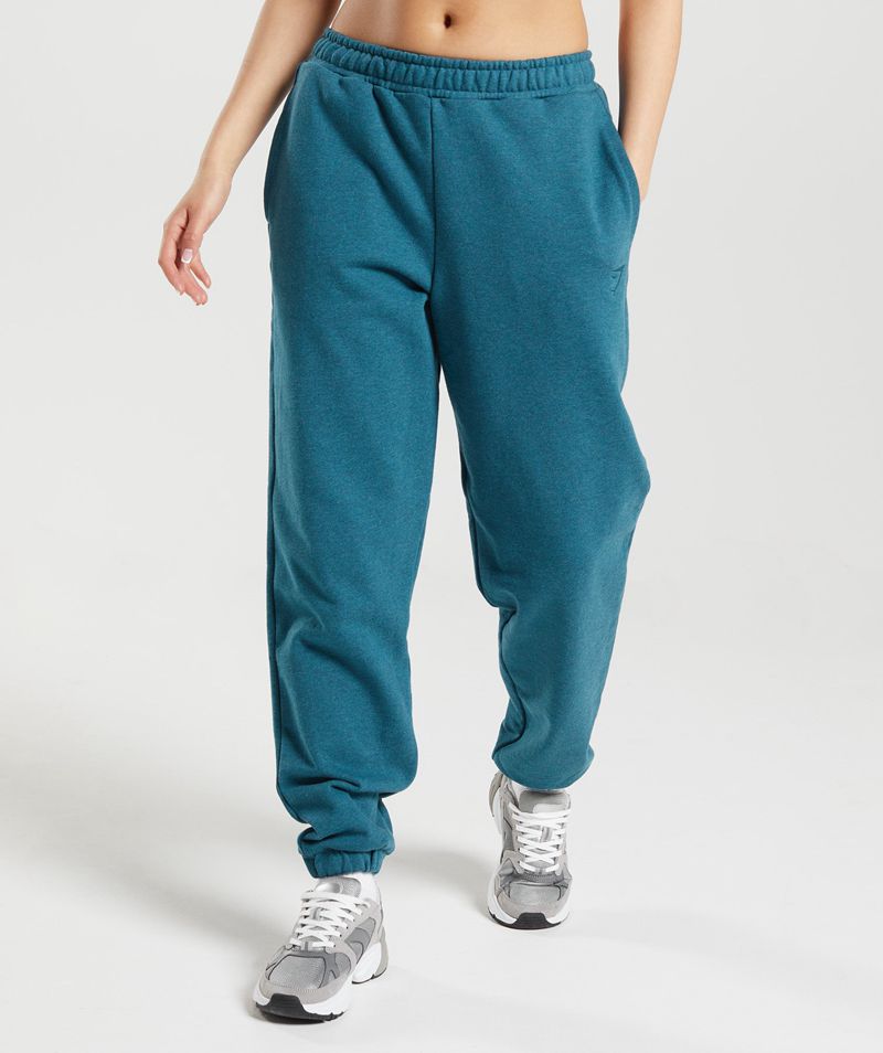 Women's Gymshark Rest Day Sweats Joggers Blue | USA 7310-BICHN