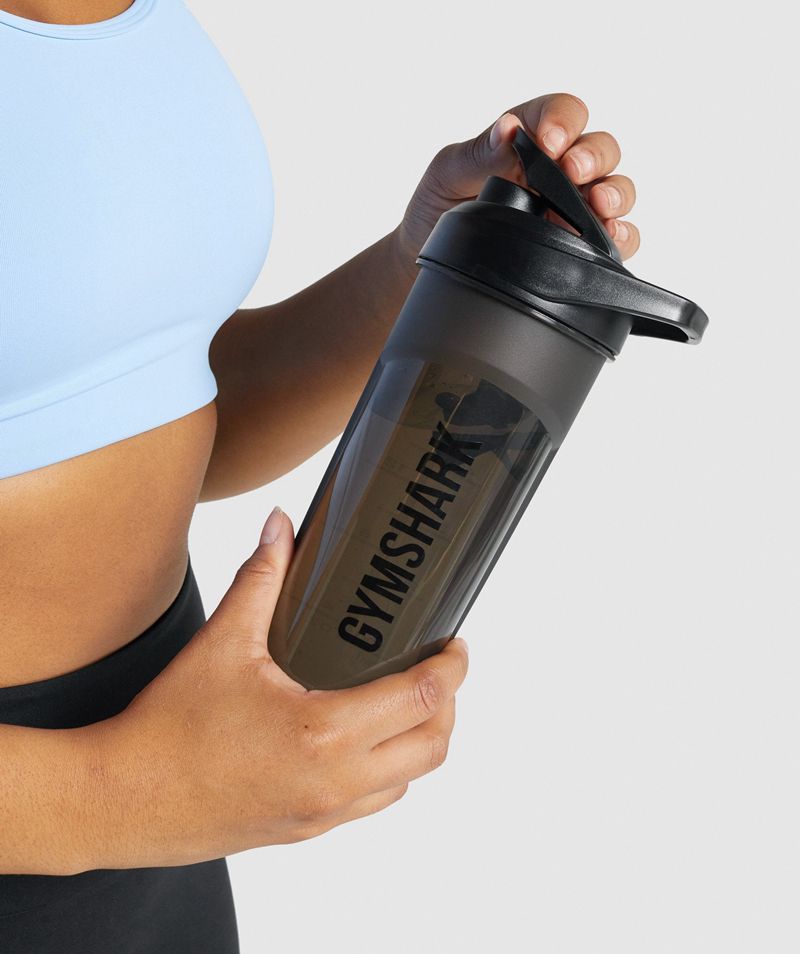 Women's Gymshark Shaker Water Bottles Black | USA 5863-KCJXV