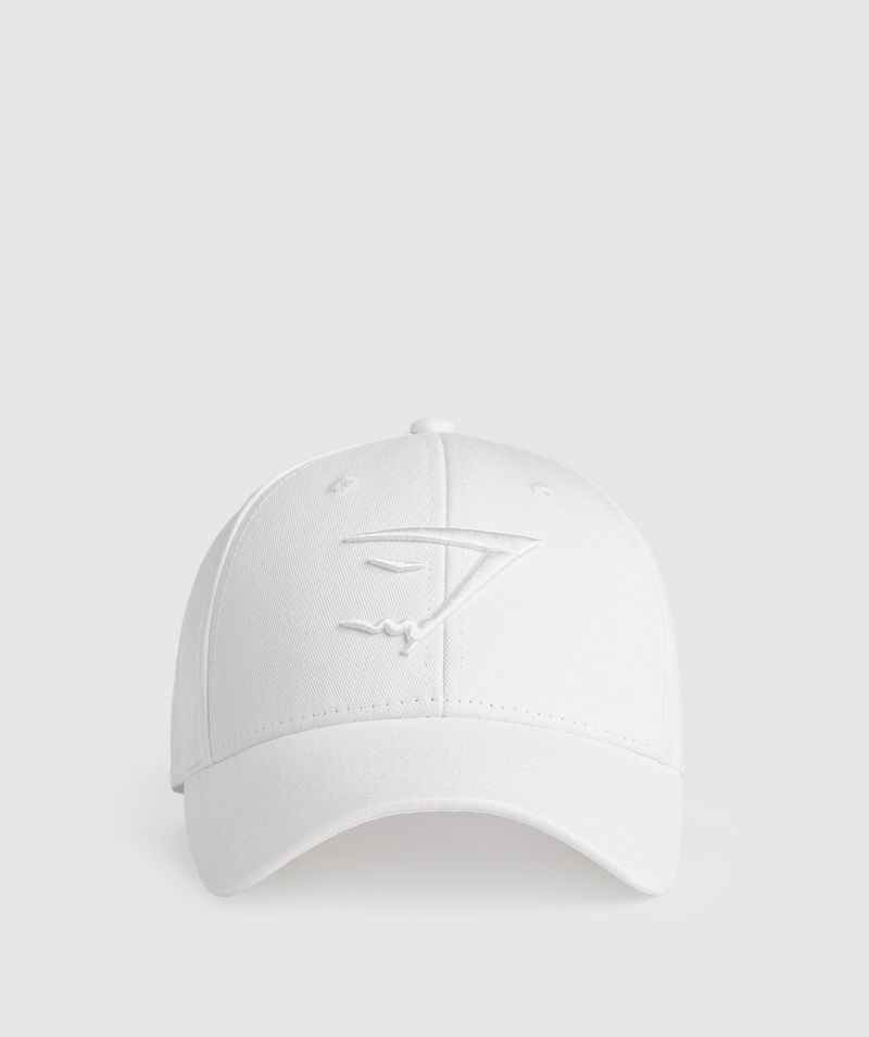 Women's Gymshark Sharkhead Caps White | USA 8615-NACXG