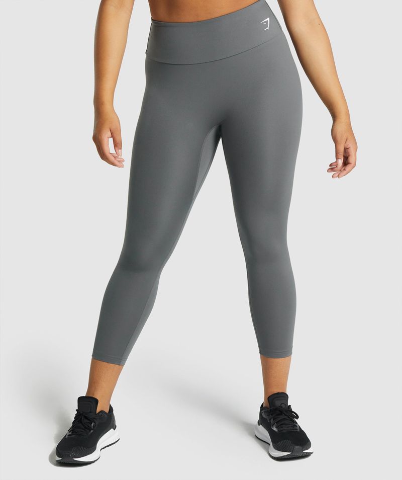 Women's Gymshark Training 7/8 Leggings Grey | USA 8309-IRTHE