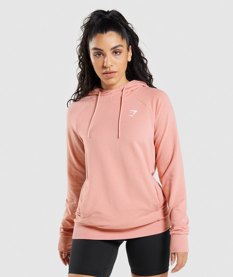 Women's Gymshark Training Hoodie Pink | USA 0263-LYRTI