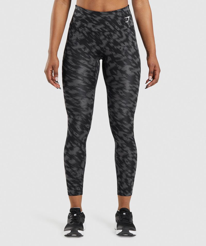 Women's Gymshark Training Leggings Black | USA 5946-WFOTI