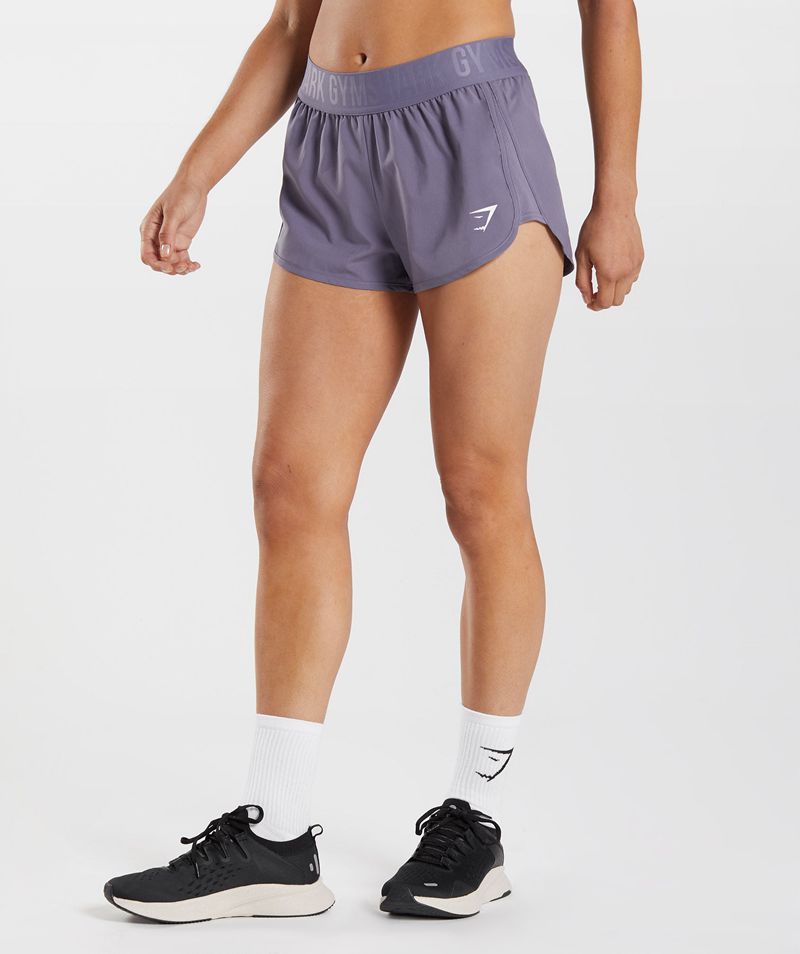 Women's Gymshark Training Loose Fit Shorts Purple | USA 2857-HAYES