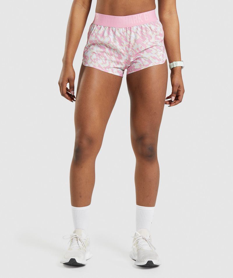 Women's Gymshark Training Loose Fit Shorts Pink | USA 9130-HFVWC