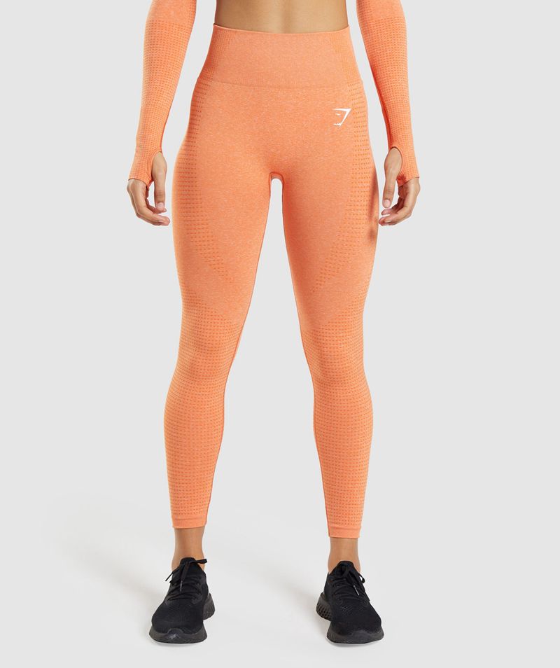 Women's Gymshark Vital Seamless 2.0 Leggings Orange | USA 2918-CJSPZ