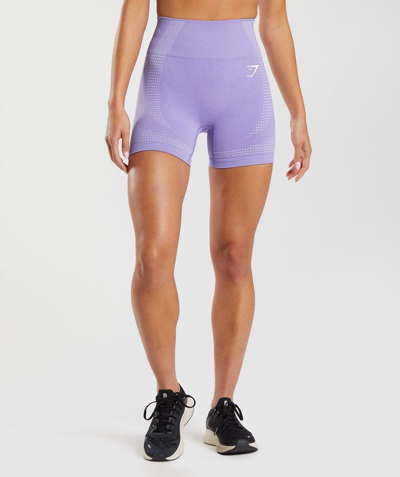 Women's Gymshark Vital Seamless 2.0 Shorts Purple | USA 4012-RBHUE