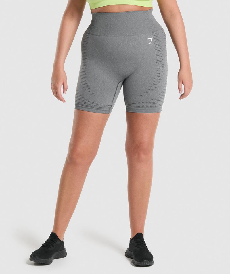 Women's Gymshark Vital Seamless 2.0 Shorts Grey | USA 4673-QXEZP