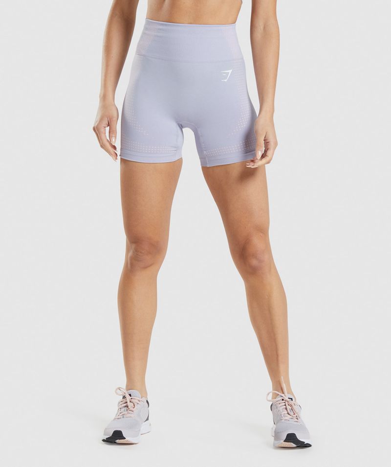 Women's Gymshark Vital Seamless 2.0 Shorts Blue | USA 6853-YUHFQ