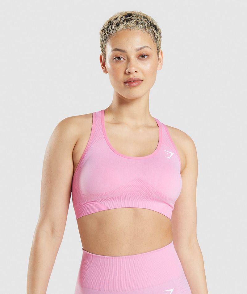 Women's Gymshark Vital Seamless 2.0 Sports Bra Pink | USA 2734-WOXDJ