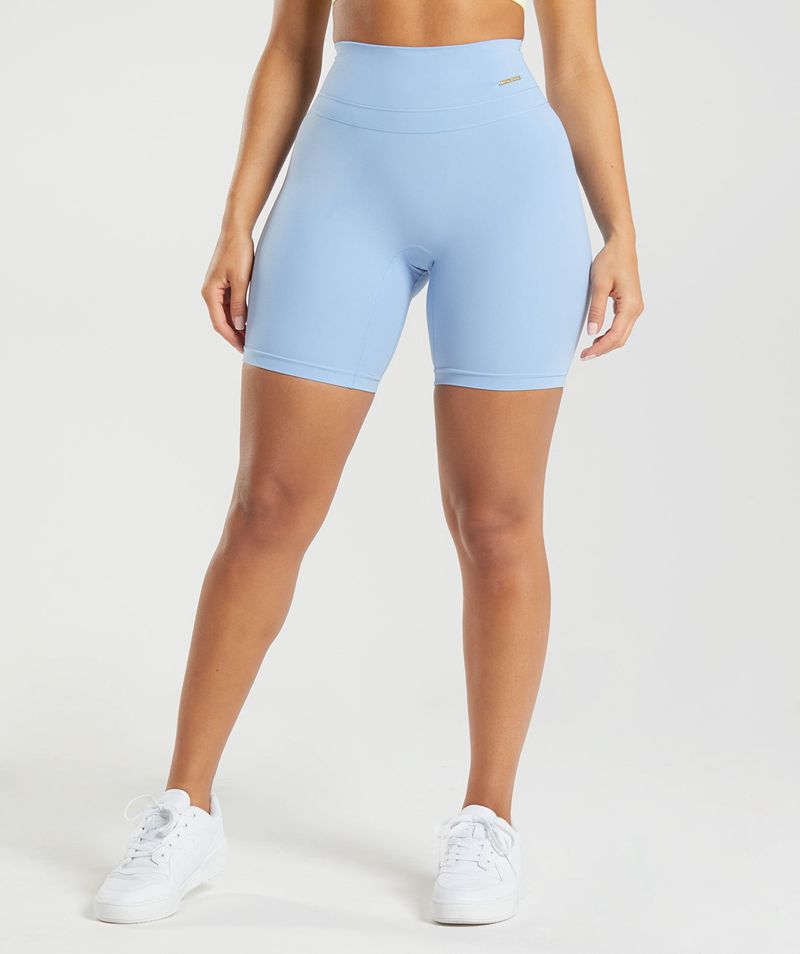 Women's Gymshark Whitney Cycling Shorts Blue | USA 1605-GFDNR