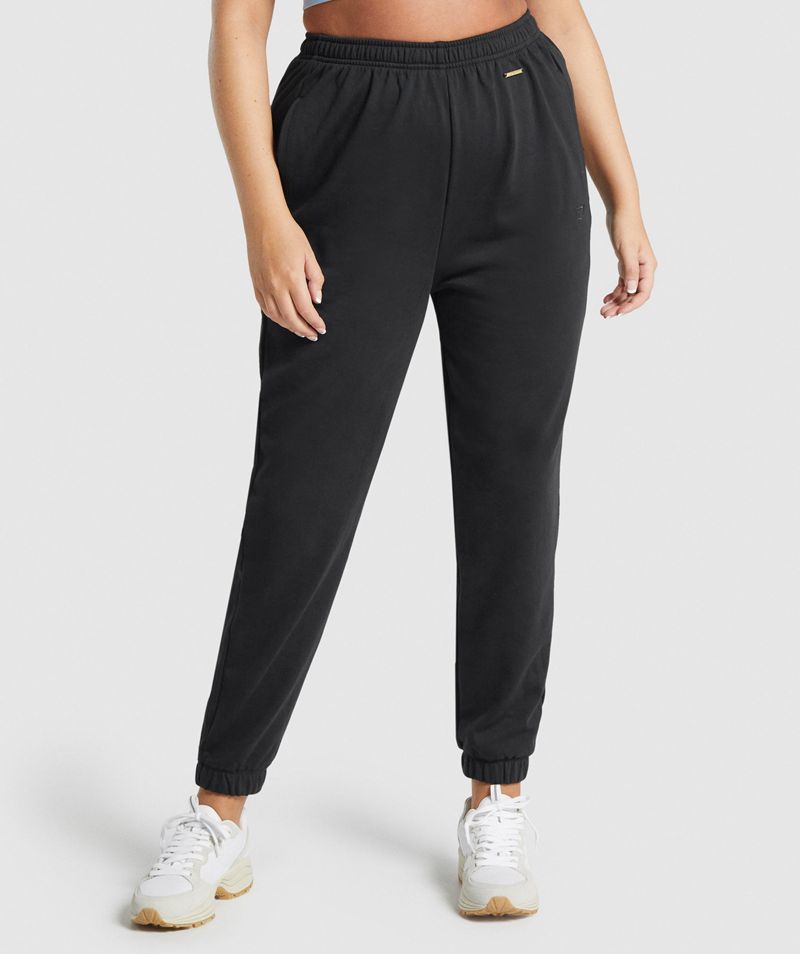 Women's Gymshark Whitney Loose Joggers Black | USA 5794-JGSRU