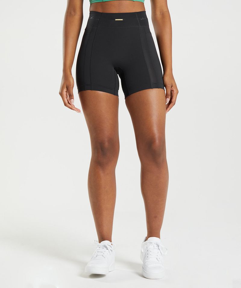 Women's Gymshark Whitney Mesh Shorts Black | USA 6539-EVOXT