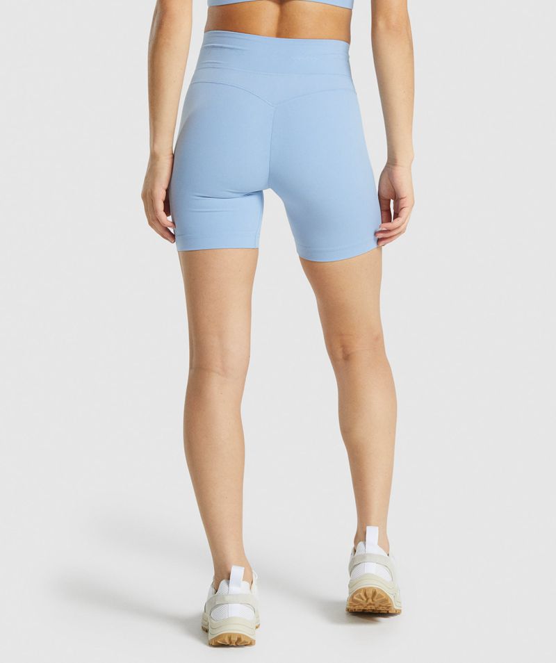 Women's Gymshark Whitney Mesh Shorts Blue | USA 4057-UOXPJ