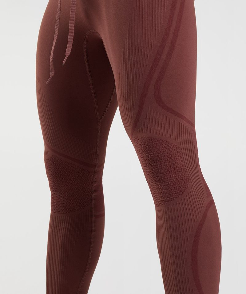 Men's Gymshark 315 Seamless Tights Burgundy | USA  5712-GXKDE